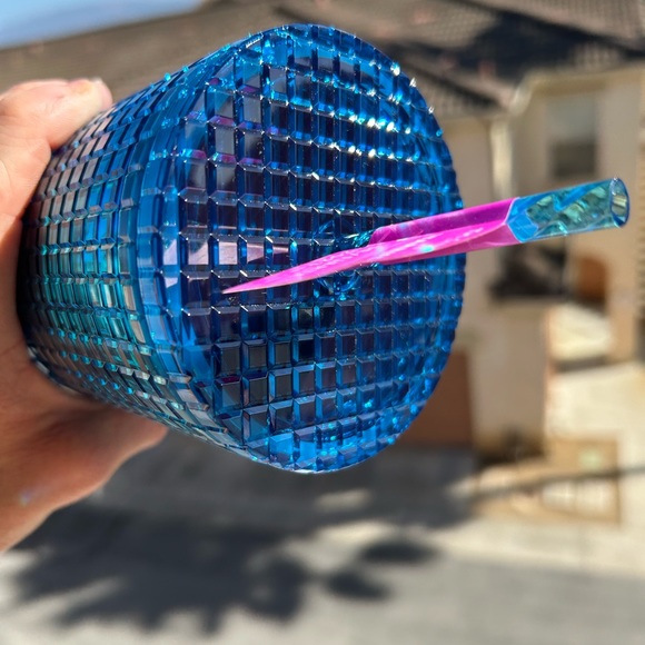 Tim Singleton Pride Rainbow Grid Studded 2023 Starbucks 24oz Cold Cup Tumbler - Picture 7 of 11